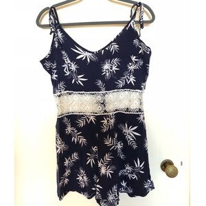 Palm Print Romper